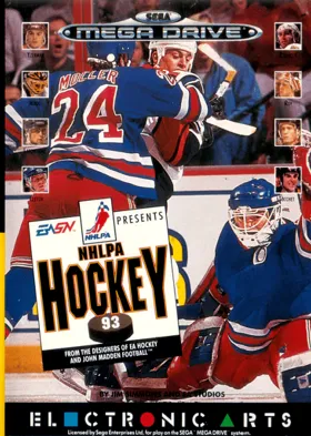 NHLPA Hockey 93 (USA, Europe) (v1 box cover front